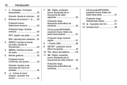 Opel Movano Manual de infoentretenimiento 2014 - 2019