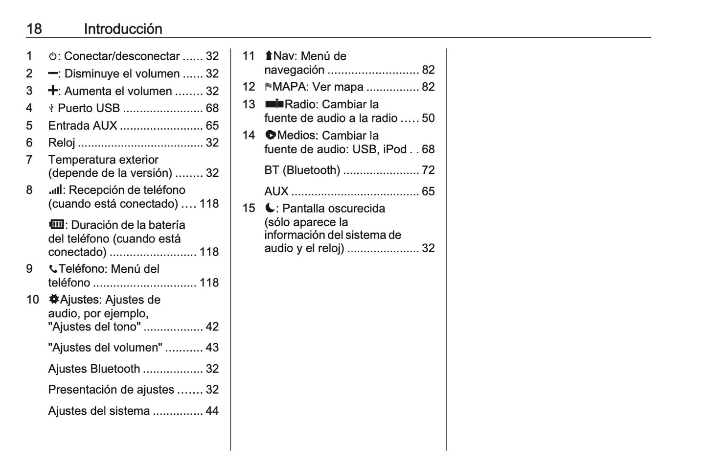 Opel Movano Manual de infoentretenimiento 2014 - 2019