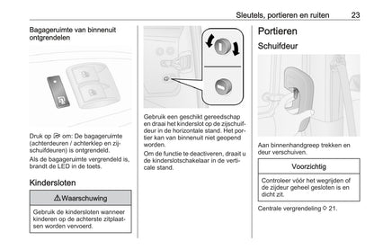 2015-2016 Opel Combo Gebruikershandleiding | Nederlands