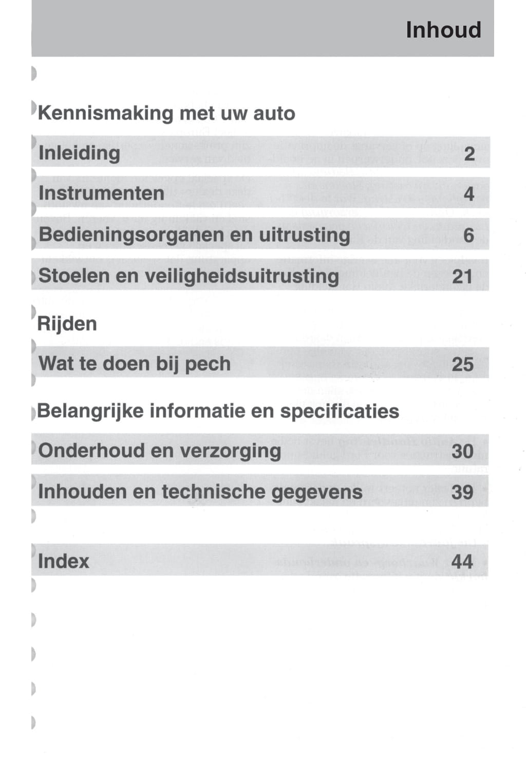 2003-2006 Ford StreetKa Owner's Manual | Dutch