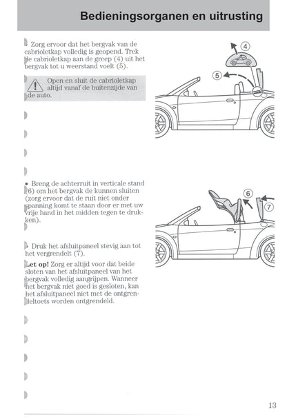 2003-2006 Ford StreetKa Owner's Manual | Dutch