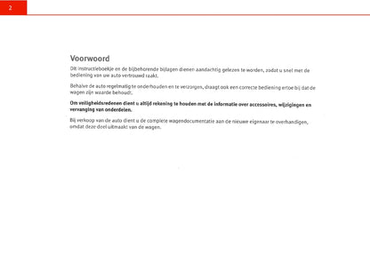 2005-2006 Seat Leon Owner's Manual | Dutch