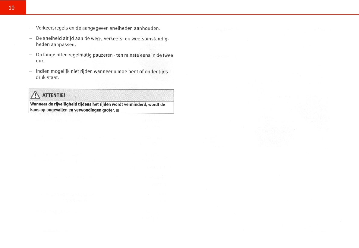 2005-2006 Seat Leon Owner's Manual | Dutch