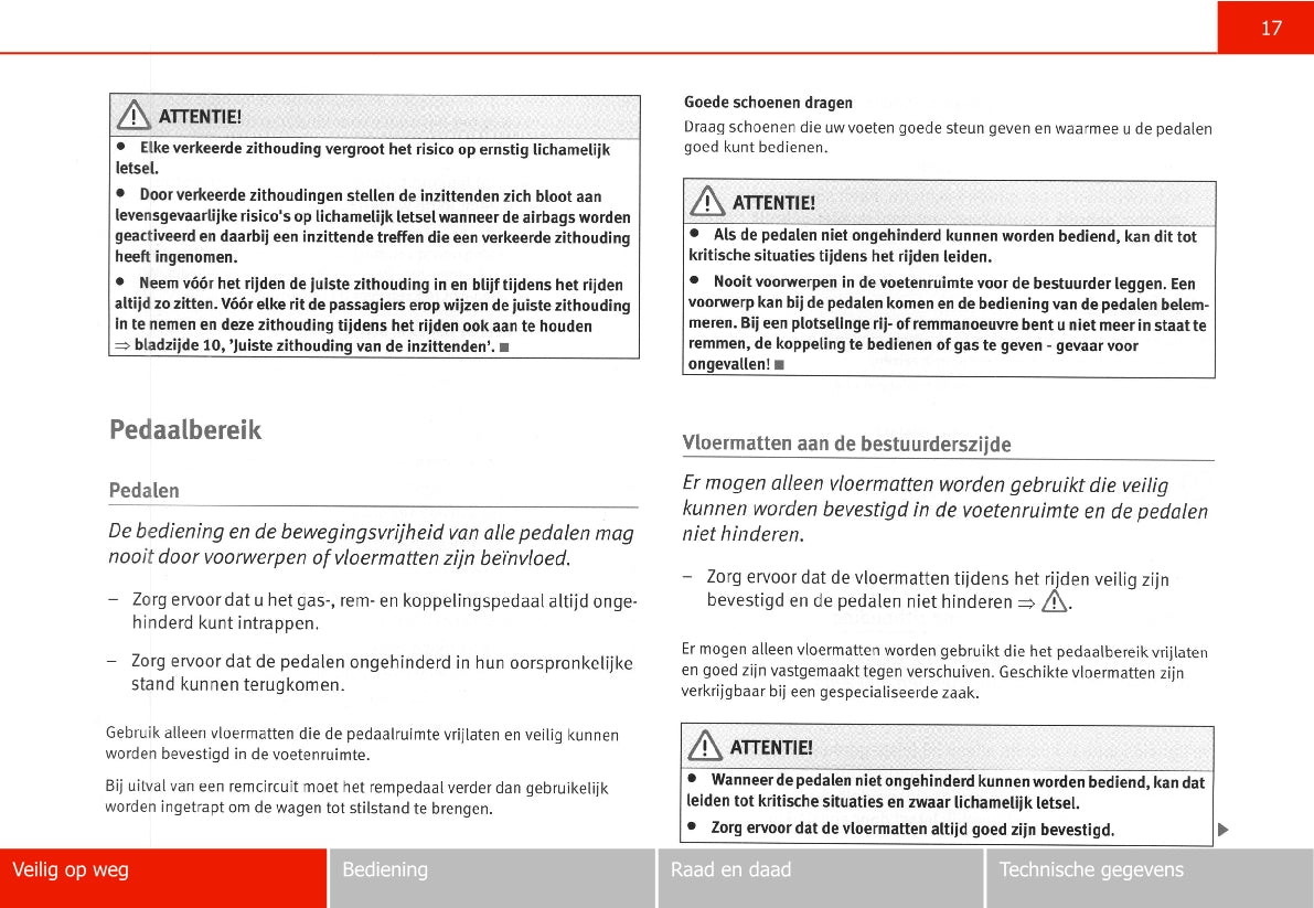 2005-2006 Seat Leon Owner's Manual | Dutch