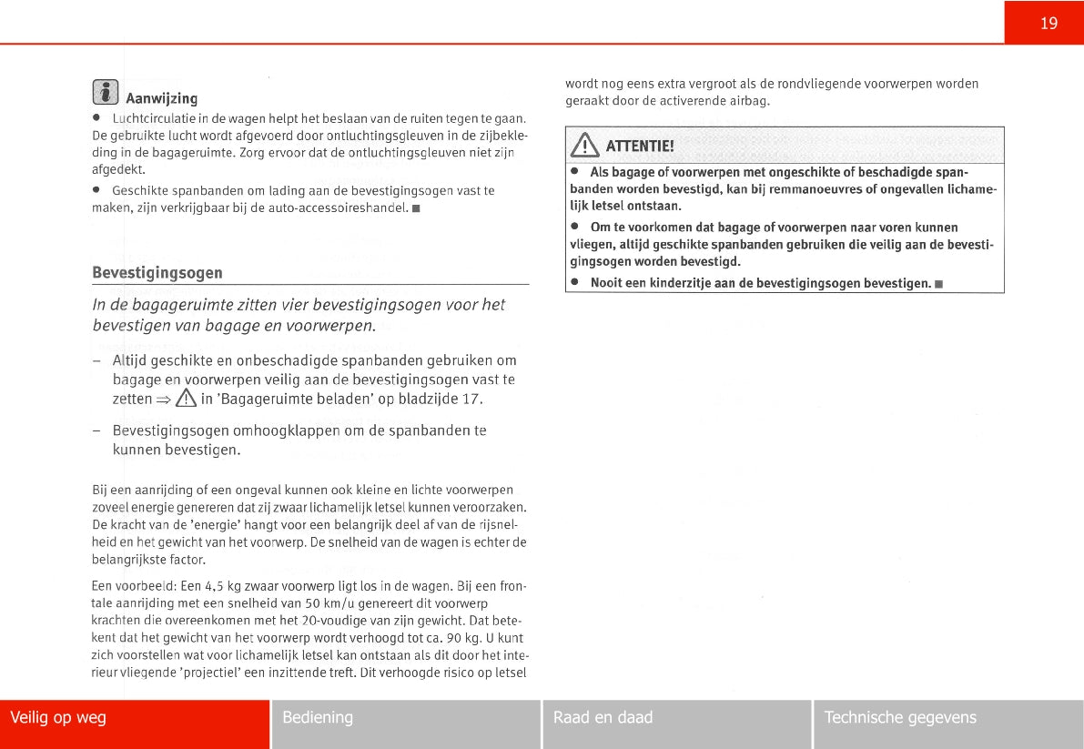 2005-2006 Seat Leon Owner's Manual | Dutch