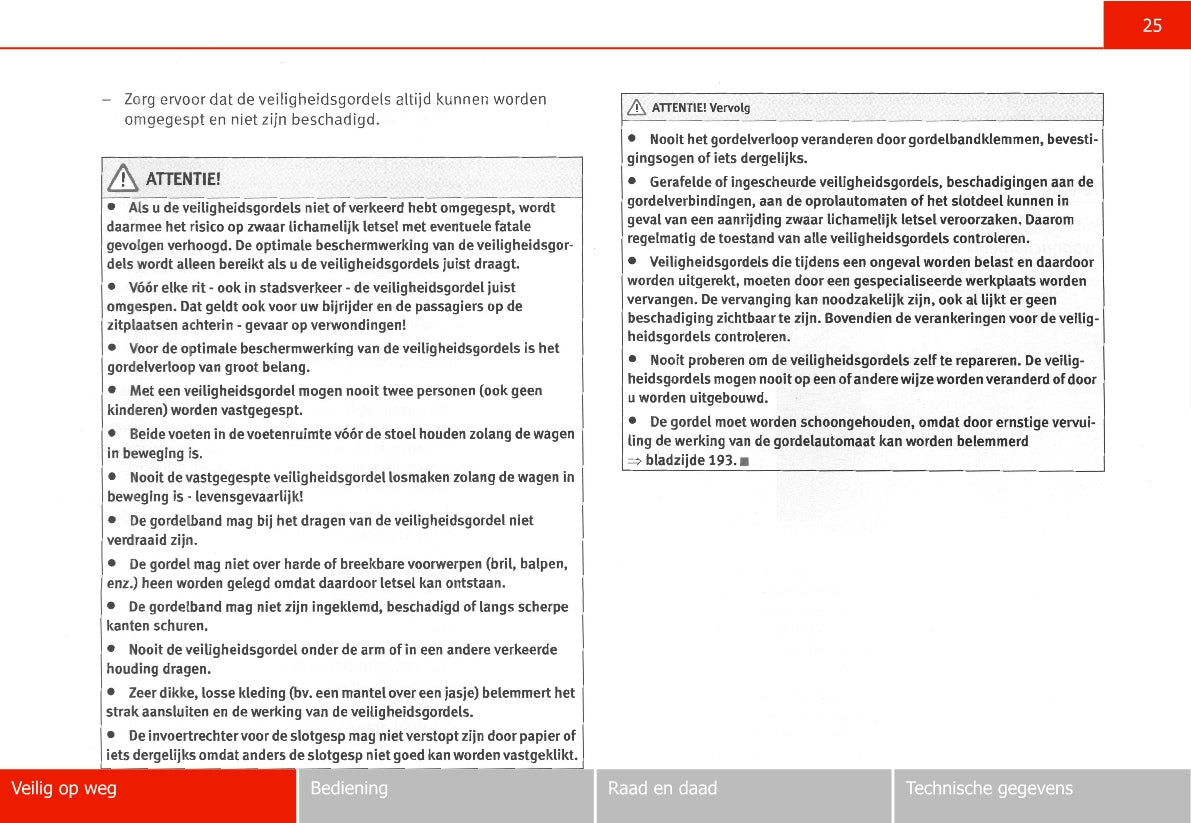 2005-2006 Seat Leon Owner's Manual | Dutch