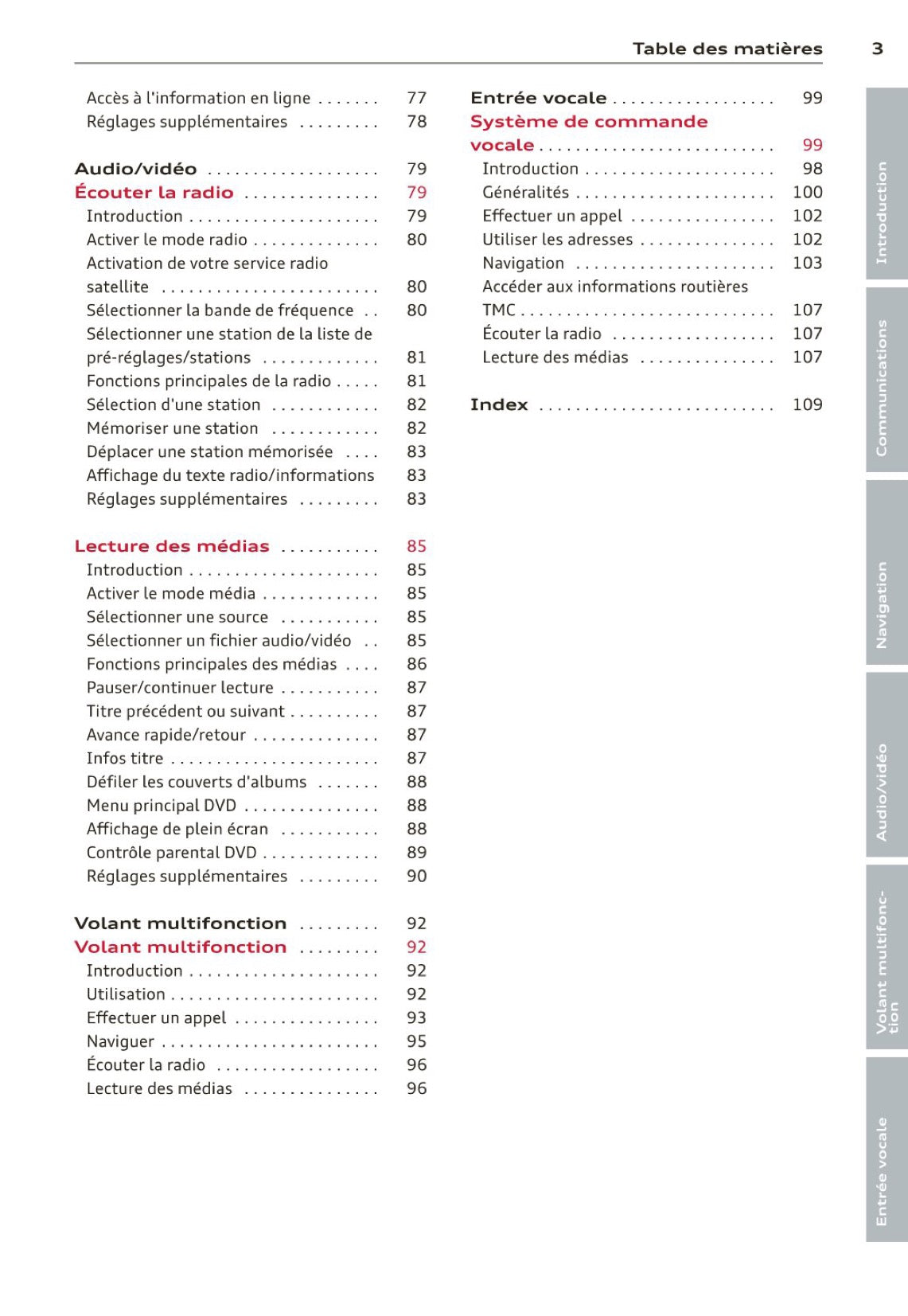 Audi Navigation MMI Plus Guide d'utilisation 2013