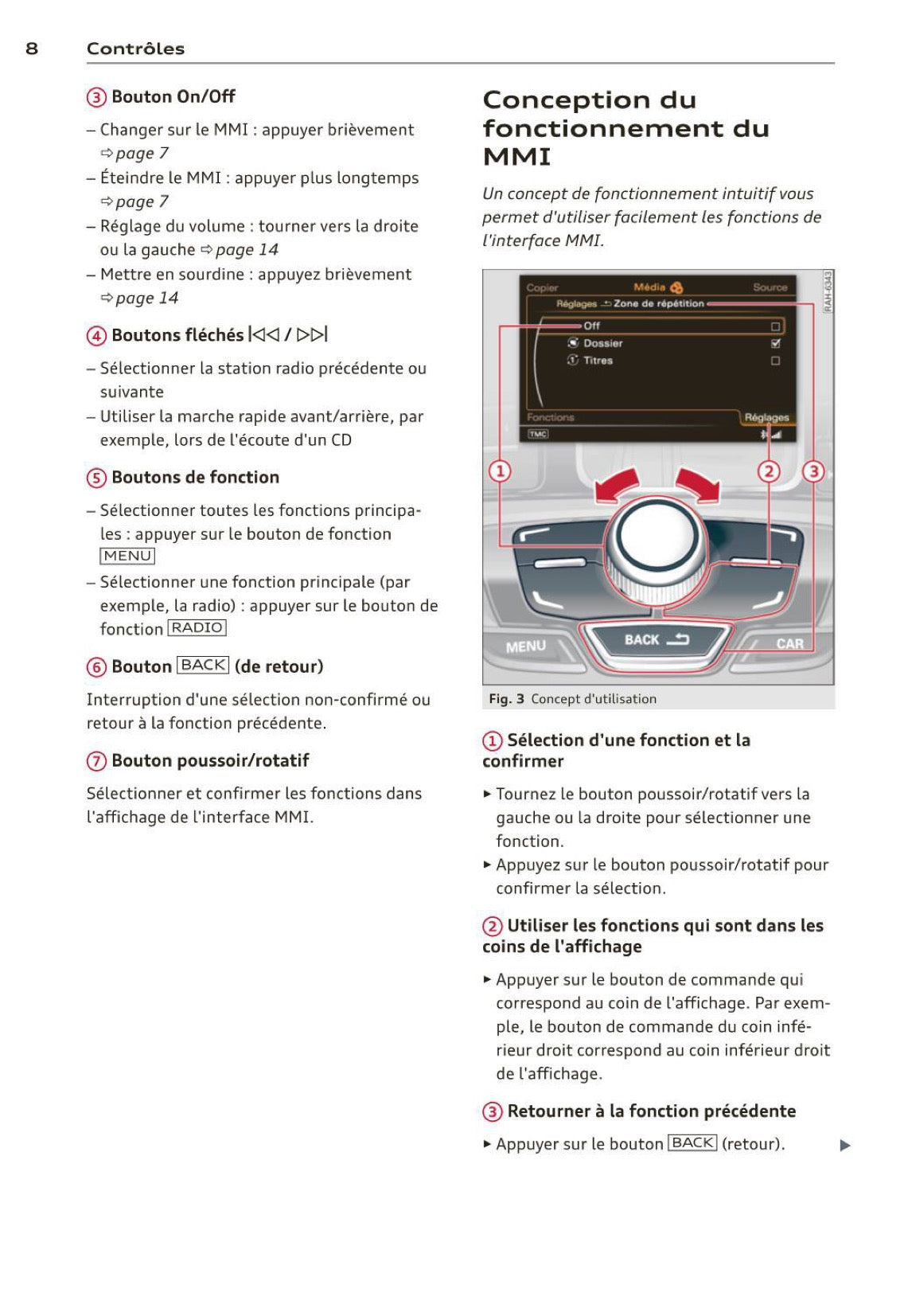 Audi Navigation MMI Plus Guide d'utilisation 2013