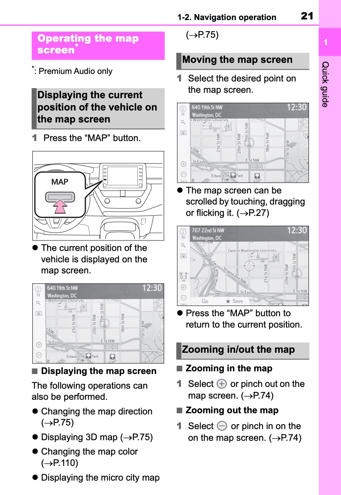 Toyota Touch Multimedia & Navigation Owner's Manual 2019 - 2021