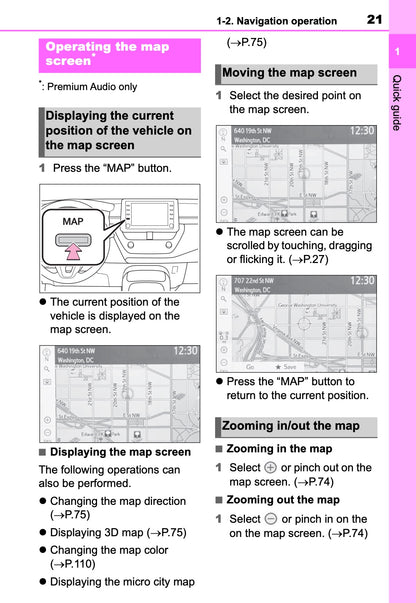 Toyota Touch Multimedia & Navigation Owner's Manual 2019 - 2021