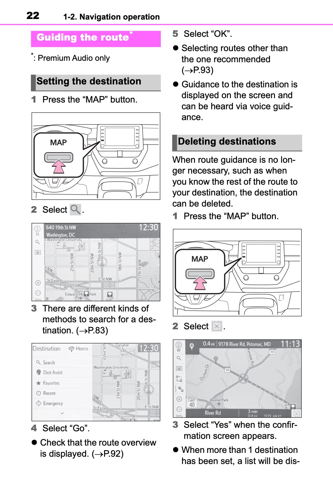 Toyota Touch Multimedia & Navigation Owner's Manual 2019 - 2021