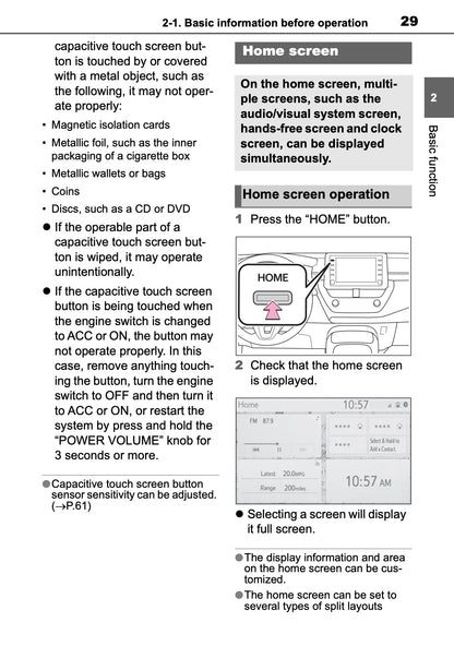 Toyota Touch Multimedia & Navigation Owner's Manual 2019 - 2021