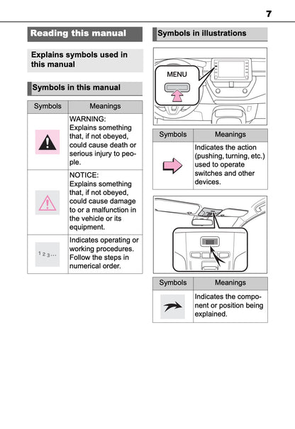 Toyota Touch Multimedia & Navigation Owner's Manual 2019 - 2021