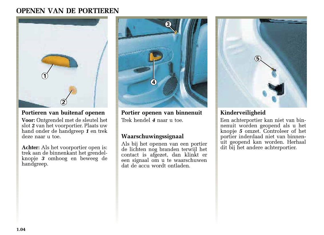 2002-2003 Renault Clio Owner's Manual | Dutch