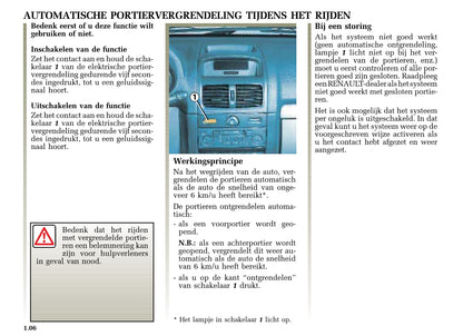 2002-2003 Renault Clio Owner's Manual | Dutch