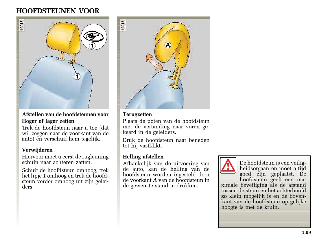 2002-2003 Renault Clio Owner's Manual | Dutch