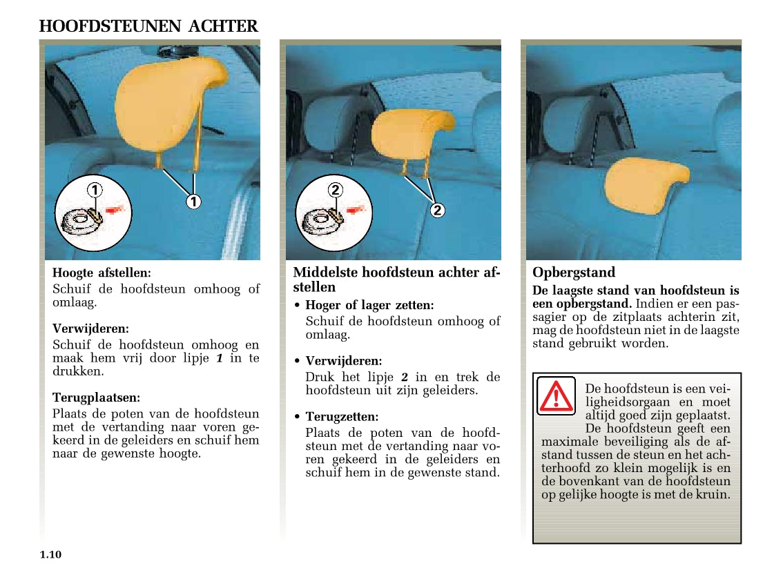 2002-2003 Renault Clio Owner's Manual | Dutch