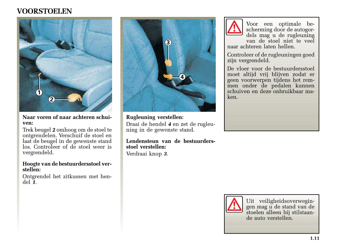 2002-2003 Renault Clio Owner's Manual | Dutch