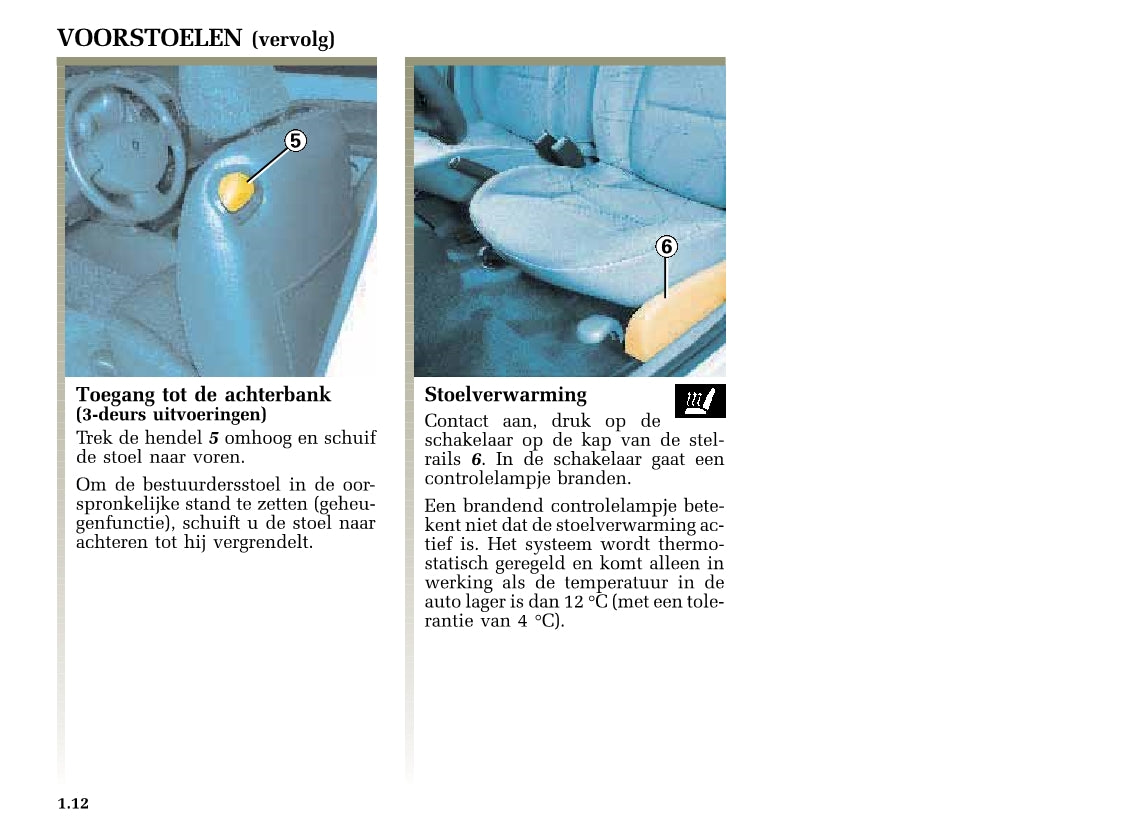 2002-2003 Renault Clio Owner's Manual | Dutch