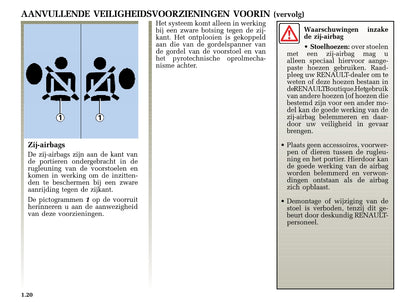 2002-2003 Renault Clio Owner's Manual | Dutch