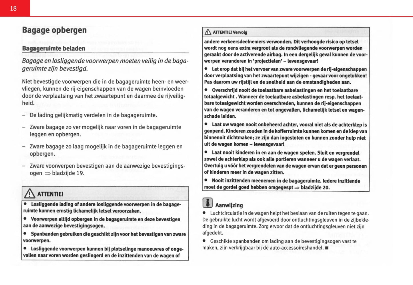 2004-2009 Seat Altea Manuel du propriétaire | Néerlandais