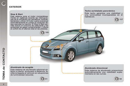 2012-2013 Peugeot 5008 Gebruikershandleiding | Spaans