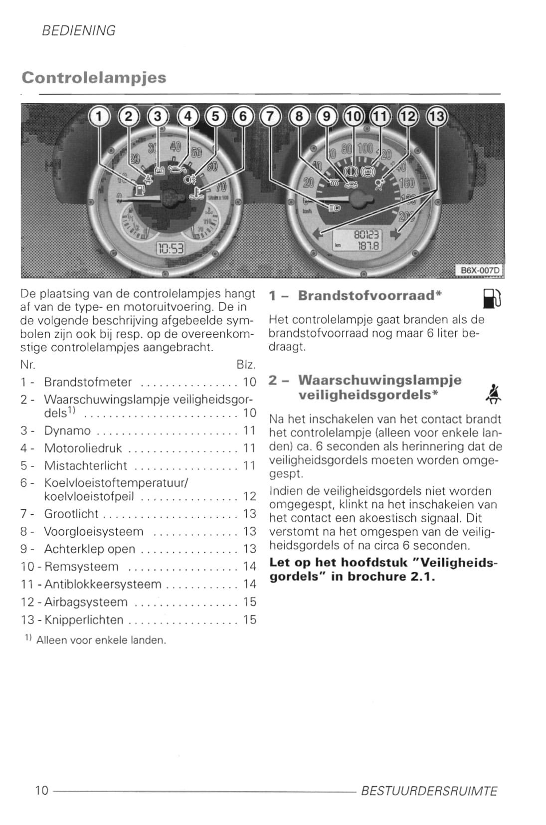 1998-2005 Volkswagen Lupo Owner's Manual | Dutch