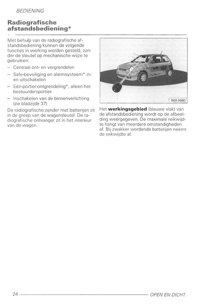 1998-2005 Volkswagen Lupo Owner's Manual | Dutch