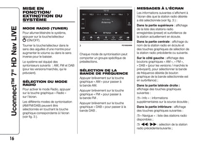 Fiat 500X Uconnect Radio Nav 7.0 Guide d'utilisation 2018 - 2019