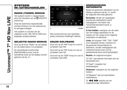 Fiat 500 Uconnect Radio NAV 7.0 Handleiding 2016