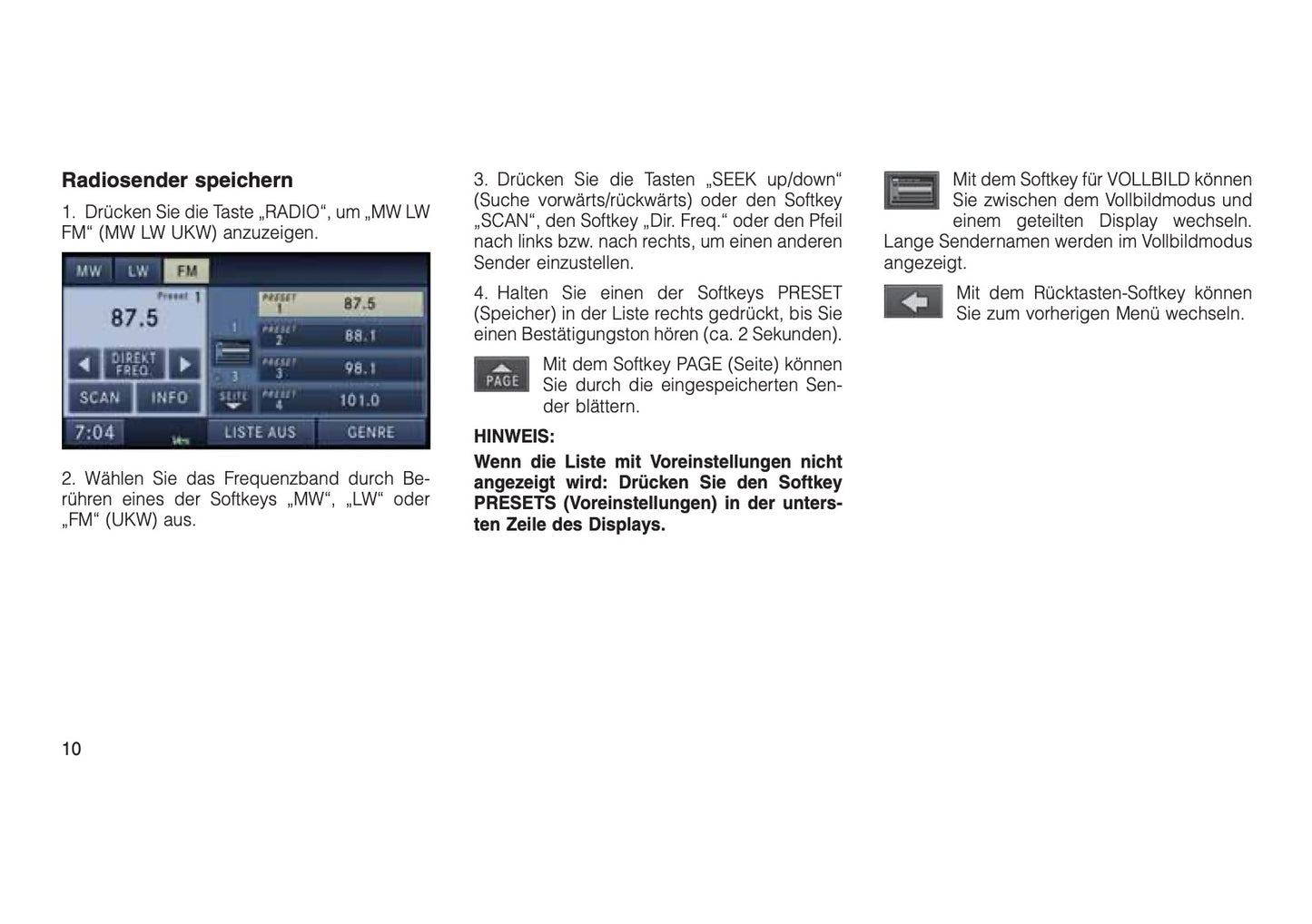 Multimedia System Bedienungsanleitung 2011 - 2013