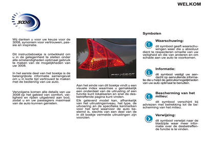 2012-2013 Peugeot 3008 Manuel du propriétaire | Néerlandais