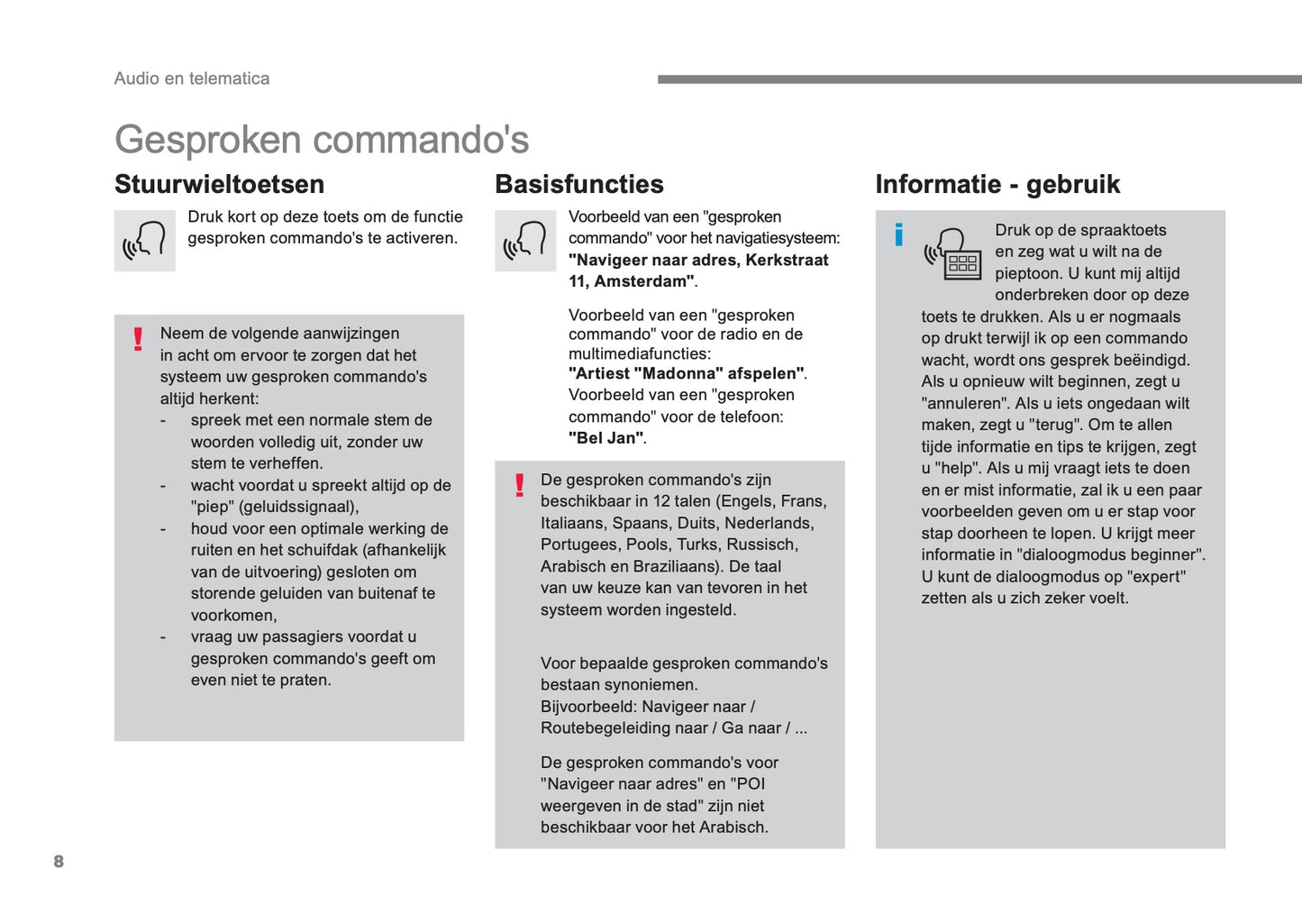 Citroën Audio- En Telematicasysteem Handleiding 2016