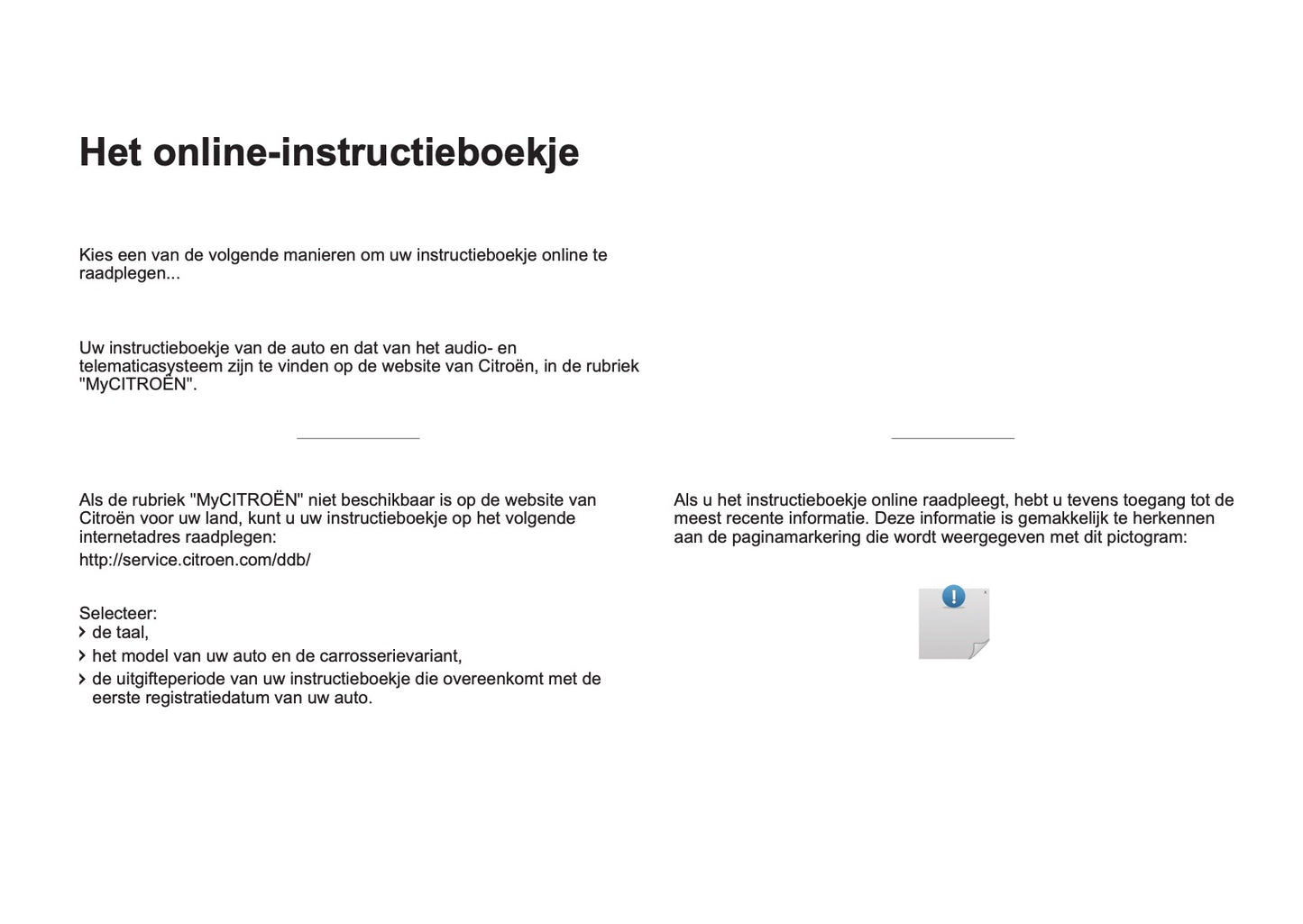 Citroën Audio- En Telematicasysteem Handleiding 2016