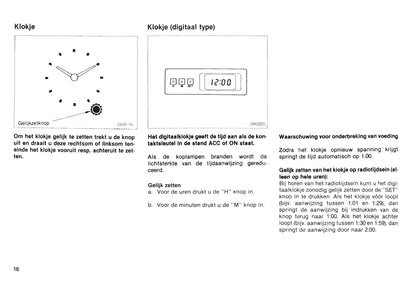 1985-1986 Toyota Starlet Owner's Manual | Dutch