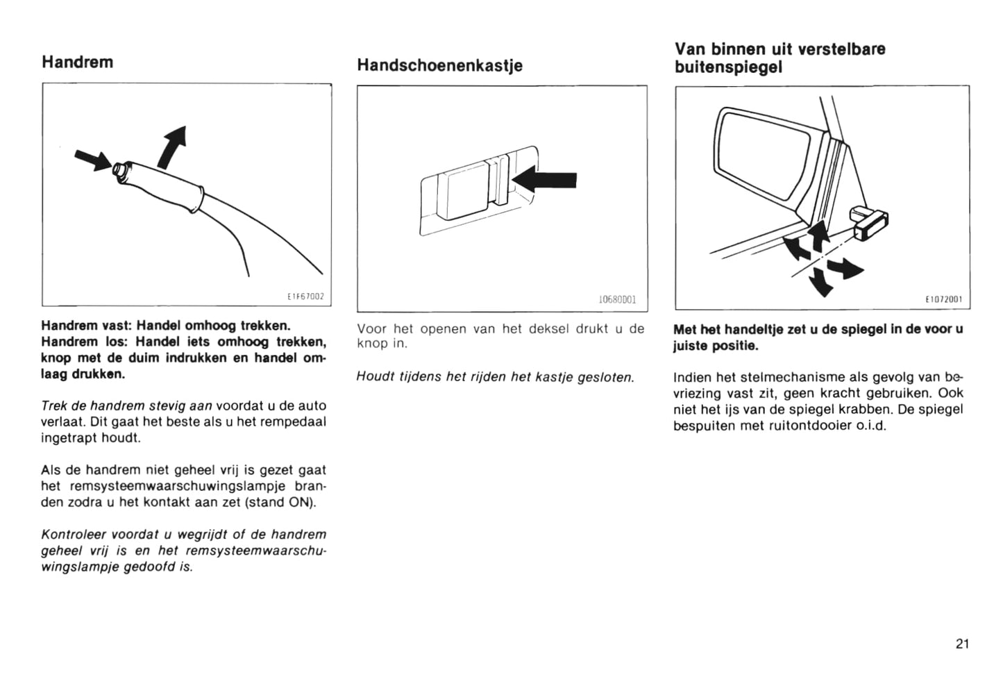 1985-1986 Toyota Starlet Owner's Manual | Dutch