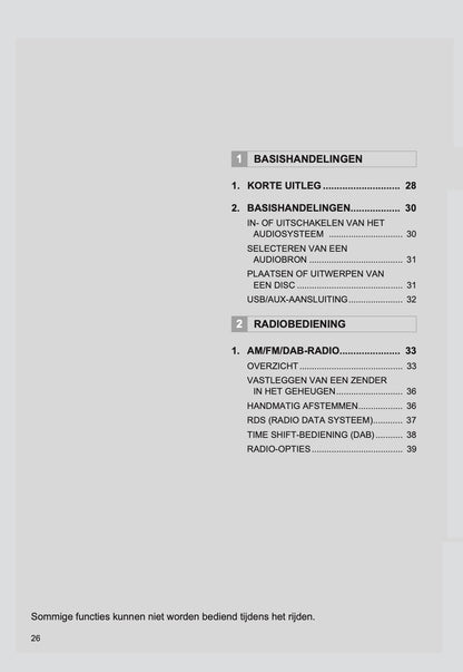 Toyota Prius Navigatie- en Multimediasysteem Handleiding 2015