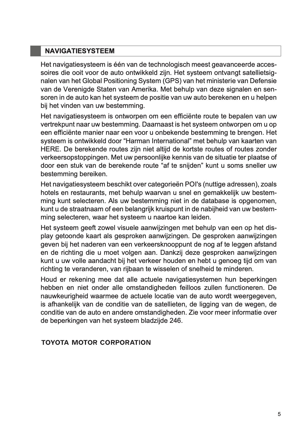 Toyota Prius Navigatie- en Multimediasysteem Handleiding 2015