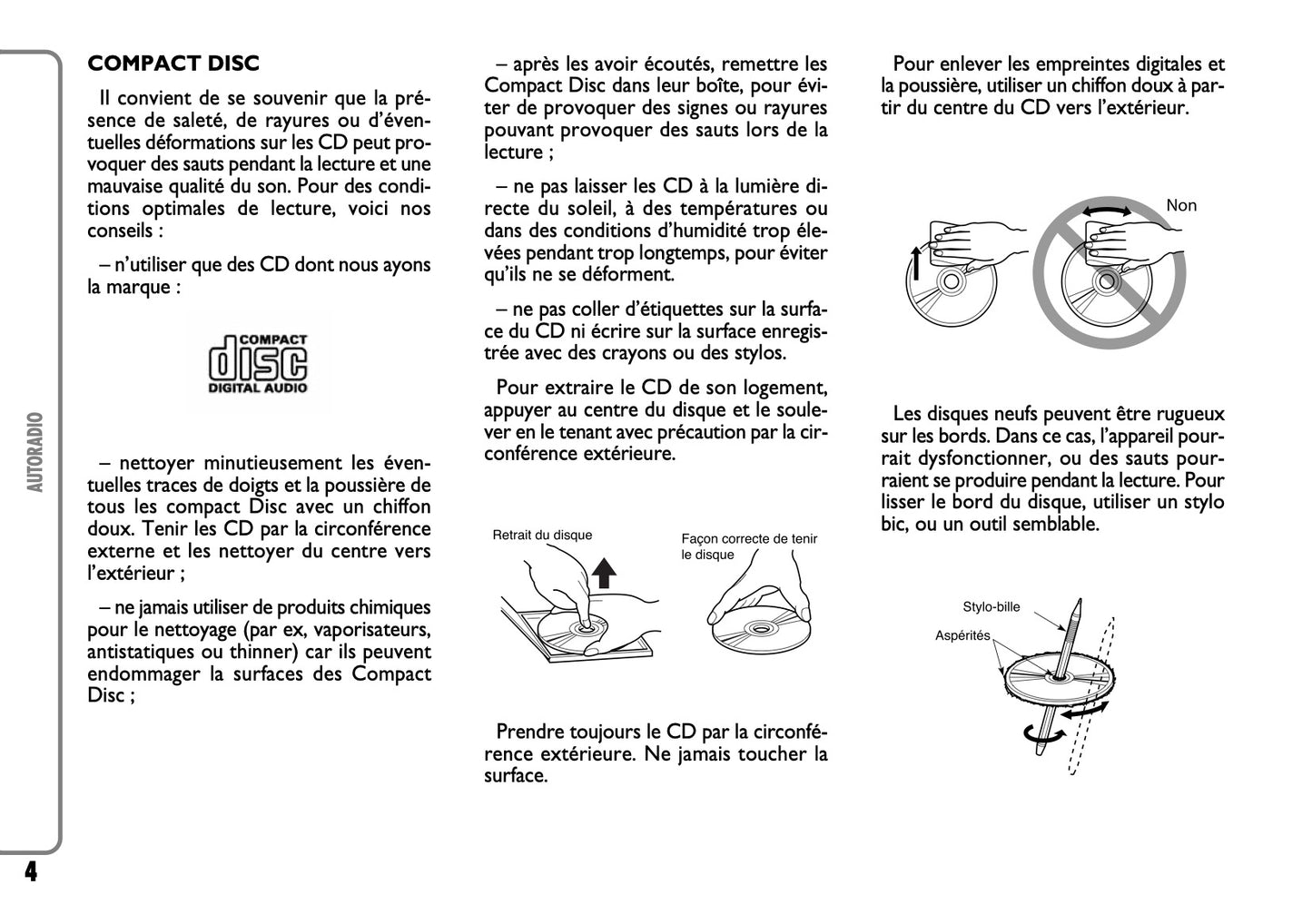 Fiat Scudo Autoradio & MP3 Guide d'instructions 2012 - 2017