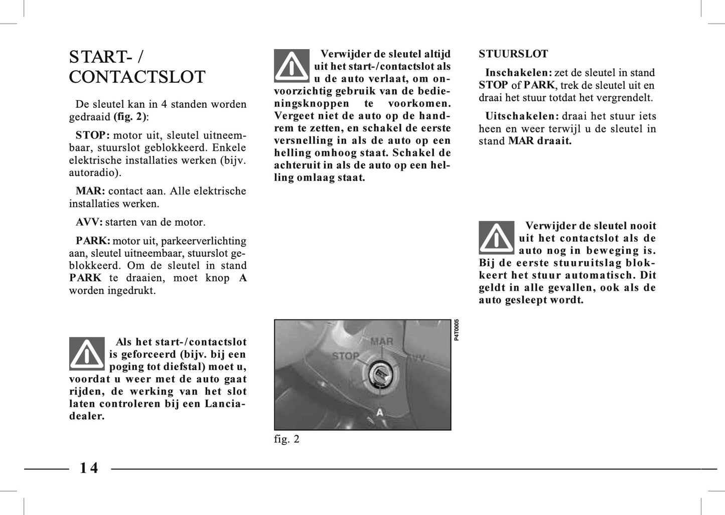 1995-2005 Lancia Lybra Gebruikershandleiding | Nederlands