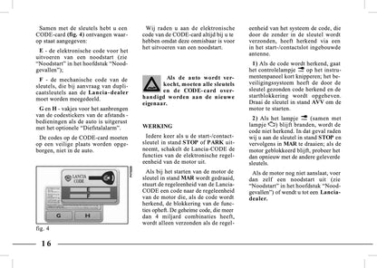 1995-2005 Lancia Lybra Gebruikershandleiding | Nederlands