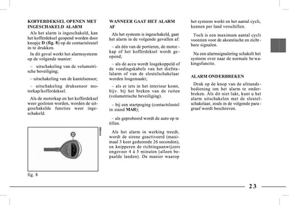 1995-2005 Lancia Lybra Gebruikershandleiding | Nederlands