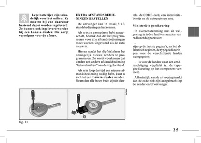 1995-2005 Lancia Lybra Gebruikershandleiding | Nederlands