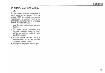 2002-2003 Kia Carens Owner's Manual | Dutch