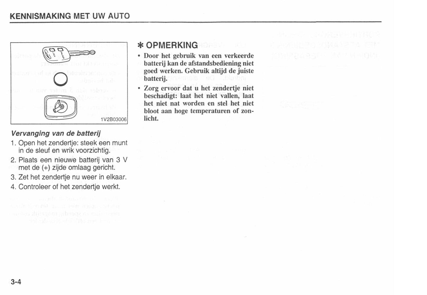 2002-2003 Kia Carens Owner's Manual | Dutch