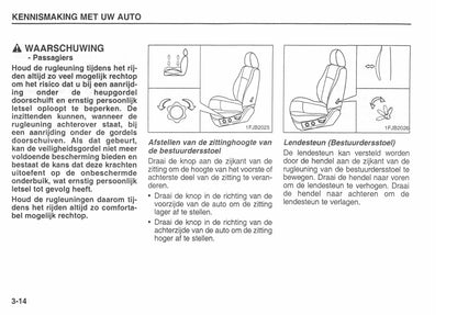 2002-2003 Kia Carens Owner's Manual | Dutch