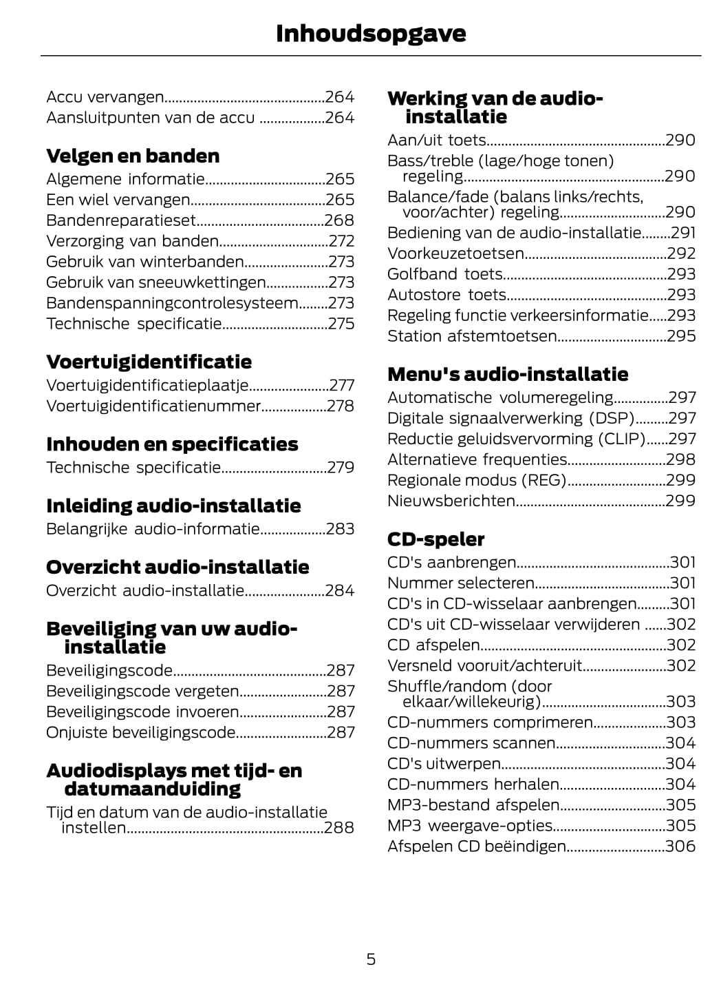 2012 Ford Galaxy/S-Max Owner's Manual | Dutch