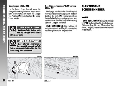 2004-2008 Alfa Romeo 156 Manuel du propriétaire | Allemand