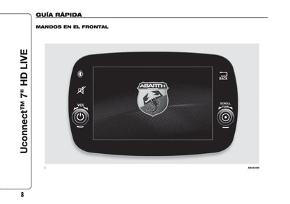 Abarth 595 Uconnect Radio 7.0 Instrucciones 2016 - 2018