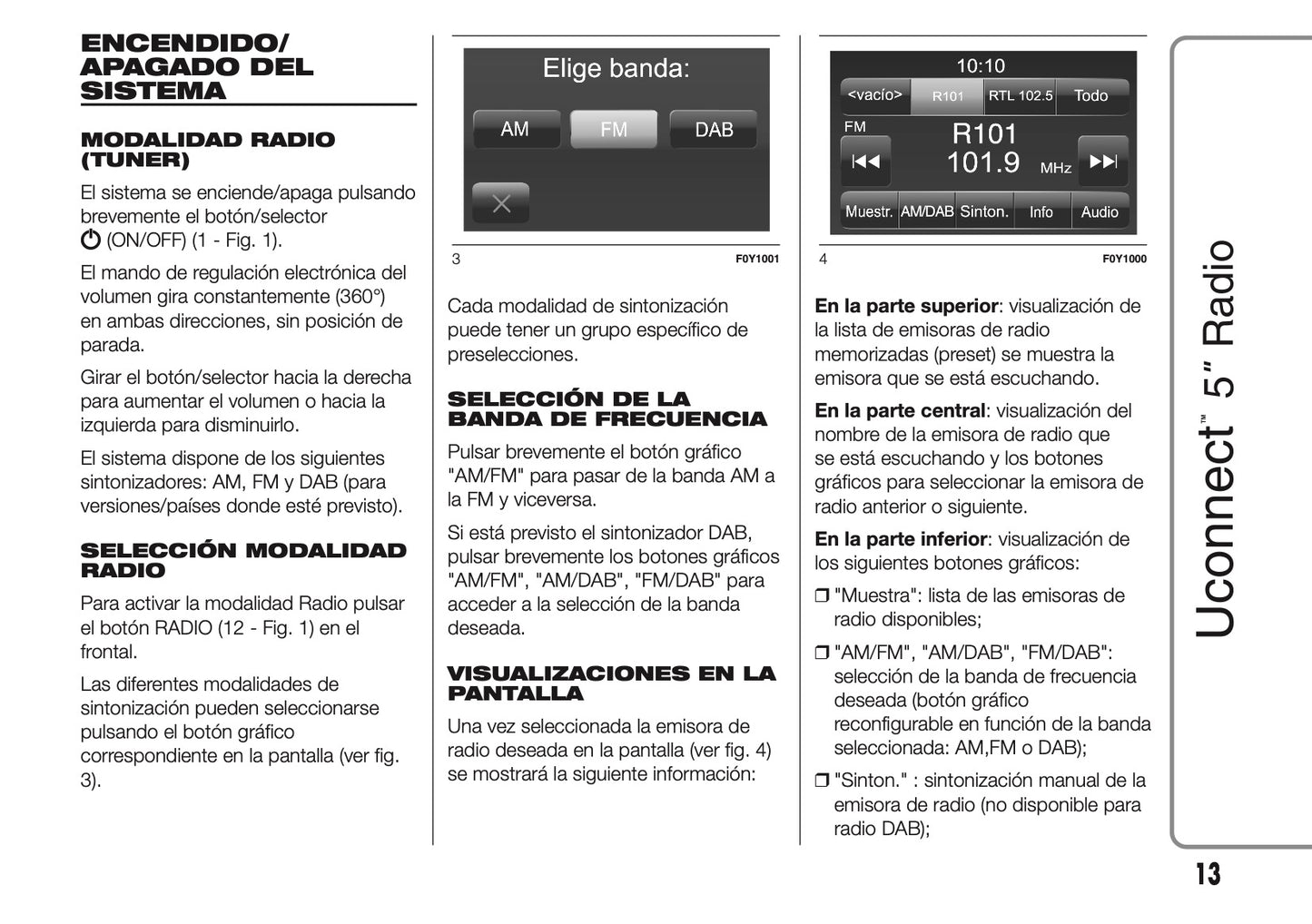 Alfa Romeo Giulietta Uconnect Radio 5.0 Instrucciones 2014 - 2015